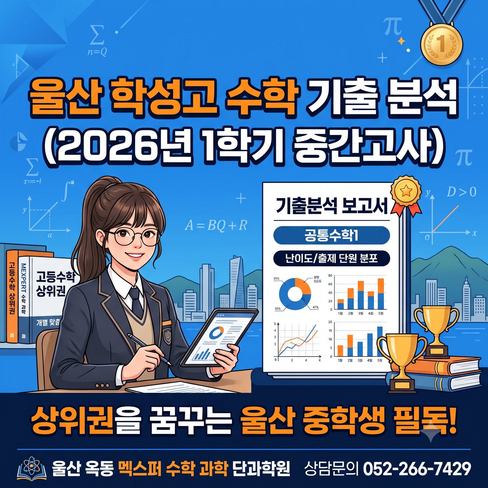 울산 학성고 수학 기출 분석 2026년 1학기 중간고사 — 상위권을 꿈꾸는 울산 중학생 필독